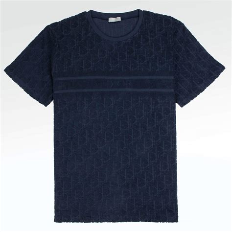 dior blue t shirt|dior oblique shirt.